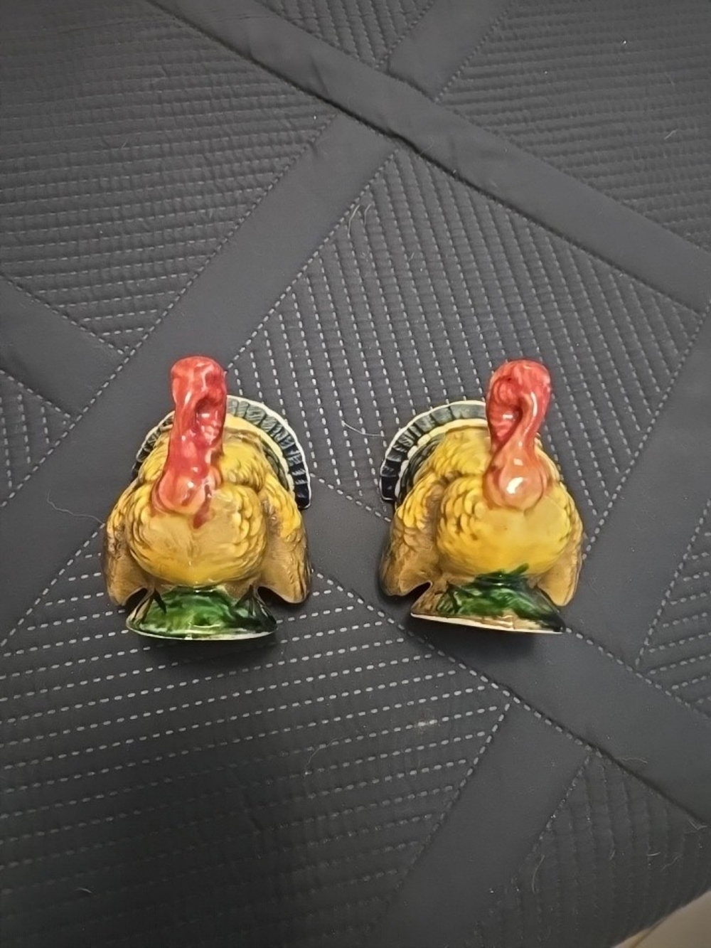 Vintage Napcoware Turkey Candlestick Holders